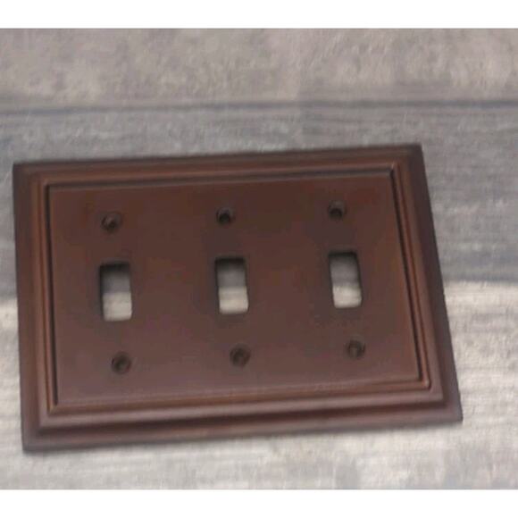 Brainerd Espresso Triple Toggle Switch Cover {Q} - Picture 9 of 10